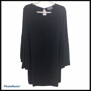 MICHEAL STARS Black Bell Sleeve Comfy Dress
